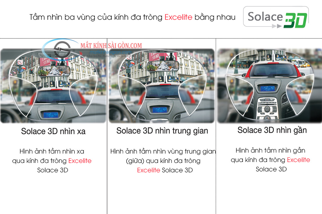 Tròng Kính Đa Tròng 1.55 Excelite Solace 3D - Hình 3